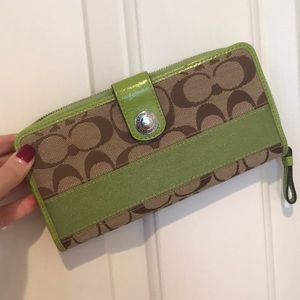 Lime Green Coach Wallet